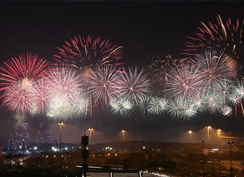 庐山市焰火晚会